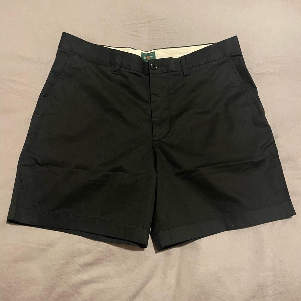 J. Crew Men's Portsider Stretch Chino Shorts Black New With Tags
